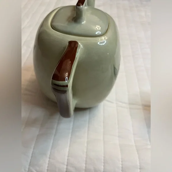 vintage Weil Ware California Pottery tea set in the Blossom Celadon pattern